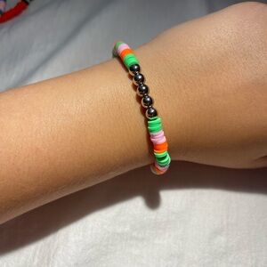 Heishi Bead Bracelet Handmade Girls Women Friendship Beaded Stretch